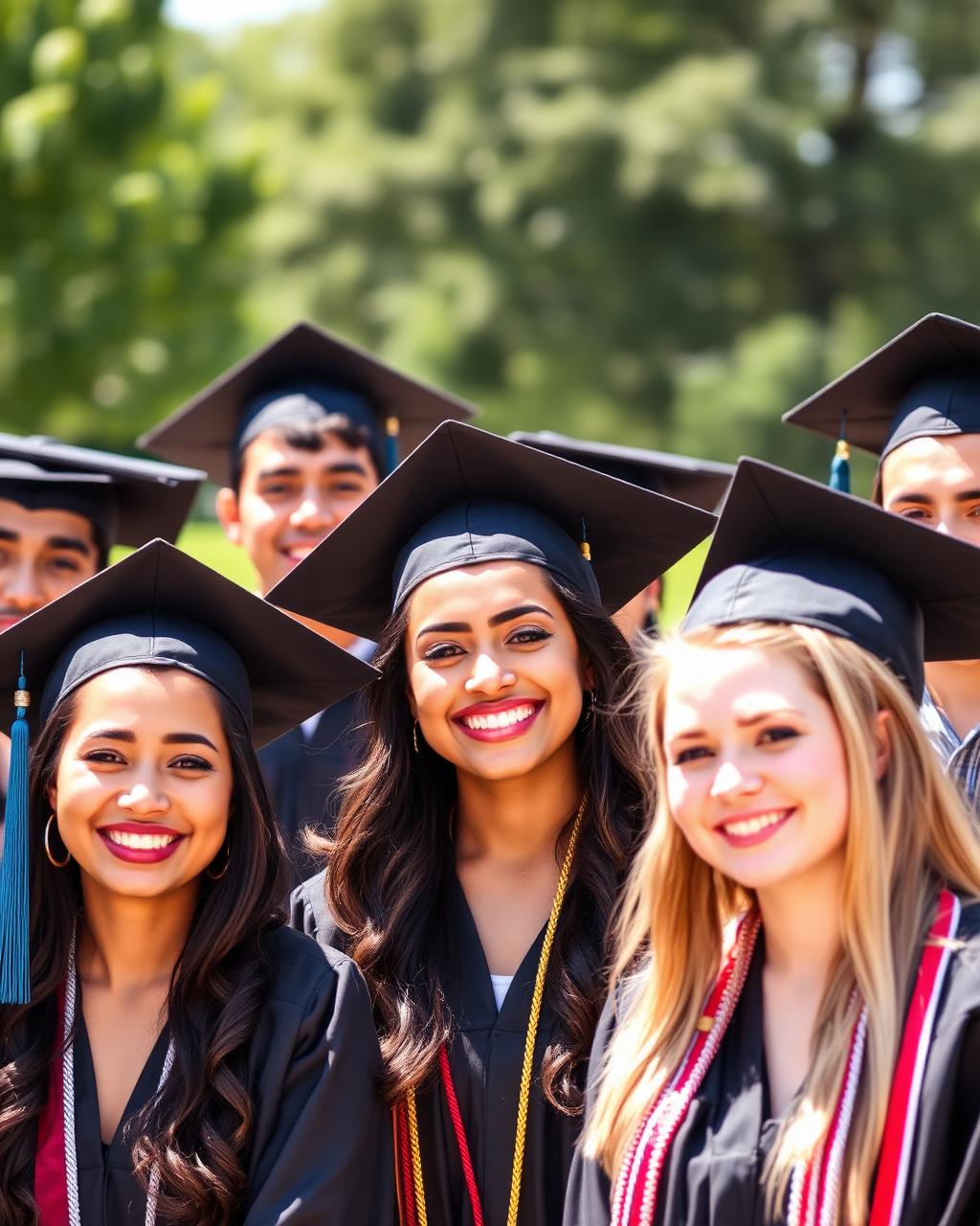 Graduates smiling